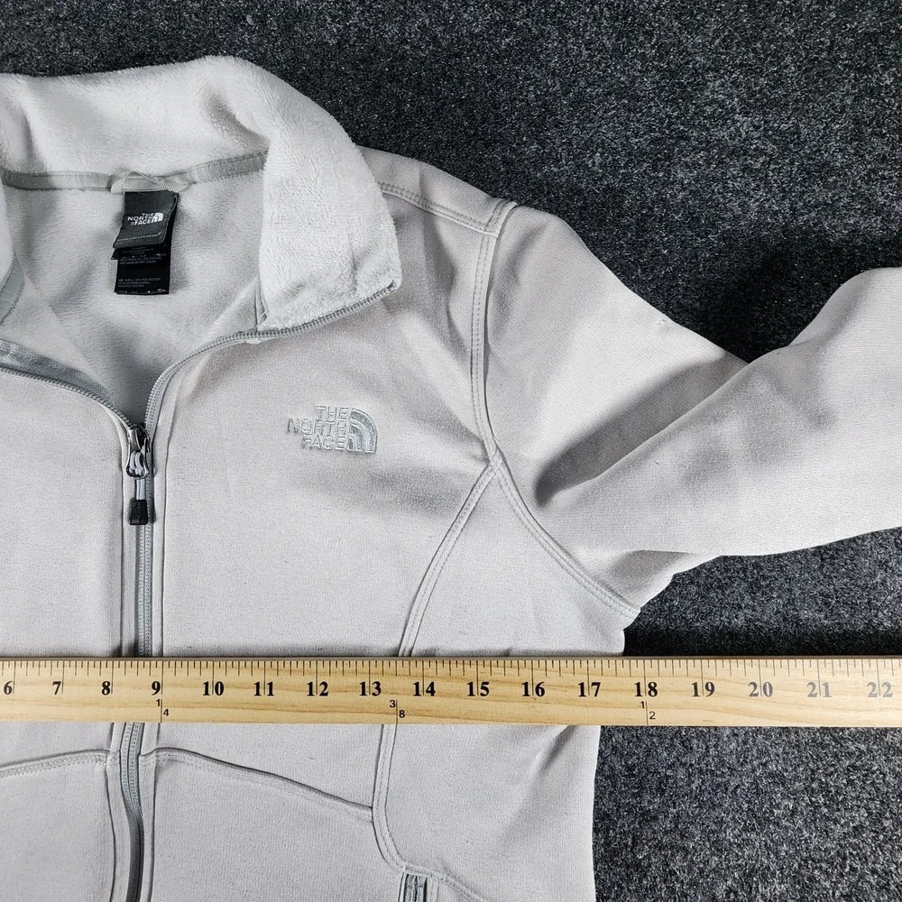 The North Face Agave Fleece Full-Zip Jacket Gray Women's Size‎ Medium